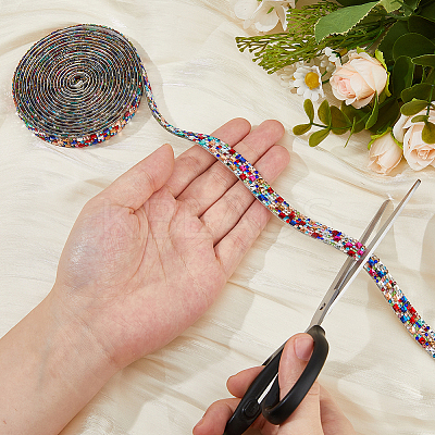 Glass Hotfix Rhinestone (Double Sided Adhesive On The Back) DIY-WH0683-90A-1