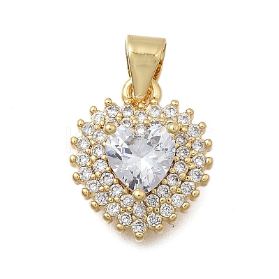 Brass Micro Pave Cubic Zirconia Pendants LS-KK-D431-018G-1