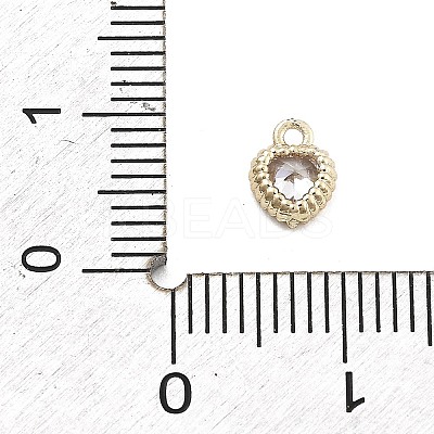 Brass Micro Pave Cubic Zirconia Pendants KK-M306-05G-02-1