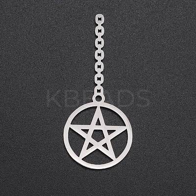 Non-Tarnish 201 Stainless Steel Pendants LS-STAS-S105-LA228-1