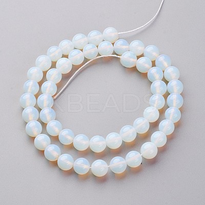 16 inch long Opalite Loose Beads X-GSR8mmC081-1