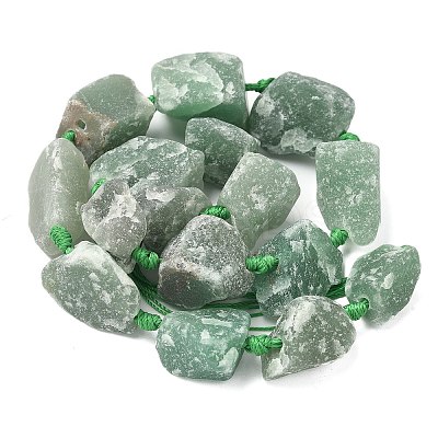 Natural Green Aventurine Beads Strands G-G697-E07-1