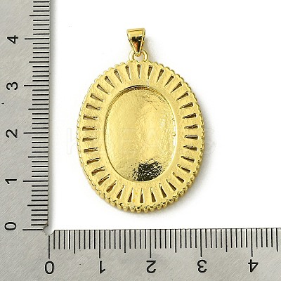 Brass Micro Pave Clear Cubic Zirconia Pendants KK-H472-48G-1