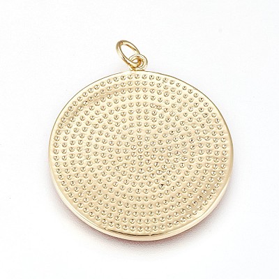 Brass Enamel Pendants LS-ZIRC-L078-069A-NR-1