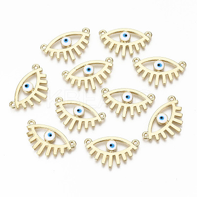 Alloy Enamel Pendant Links Connectors PALLOY-T075-45-NR-1