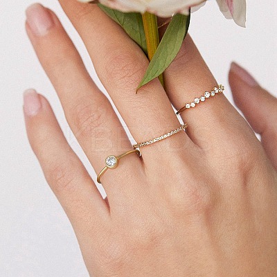 925 Sterling Silver Thin Finger Rings RJEW-C064-04A-G-1