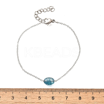 304 Stainless Steel  Link Bracelets for Women BJEW-Z087-02P-1