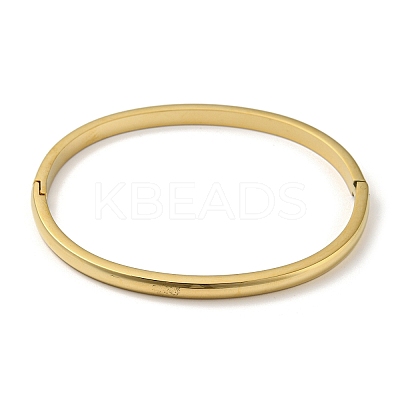 304 Stainless Steel Smooth Hinged Bangles BJEW-Q772-01G-1