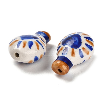 Famille Rose Porcelain Beads LAMP-I028-06C-1
