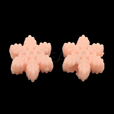 Opaque Acrylic European Beads OPDL-S014-01-1