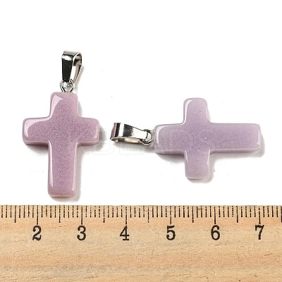 Synthetic Luminous Stone Dyed Pendants G-H308-06P-02-1