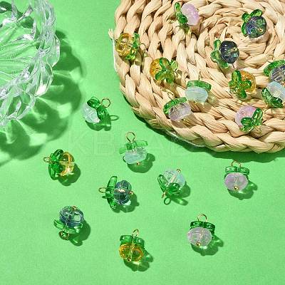 20Pcs 4 Colors Handmade Lampwork Charms LAMP-CJ0001-92-1