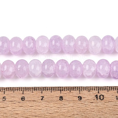 Baking Paint Crackle Glass Beads Strands DGLA-N020-01A-04-1