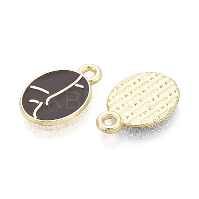 Alloy and Enamel Pendants PALLOY-T093-11A-G-1