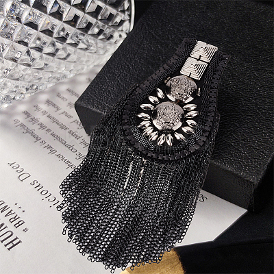 2Pcs Fashionable Tassel Epaulettes DIY-FG0003-86-1