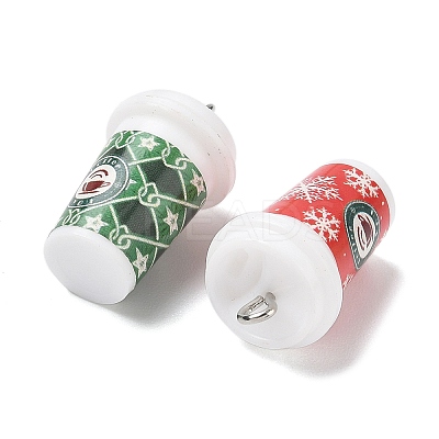 Christmas Theme Opaque Resin Pendants RESI-I344-01P-1