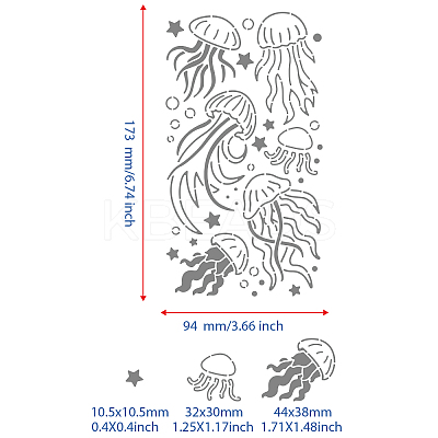 Stainless Steel Cutting Dies Stencils DIY-WH0242-257-1