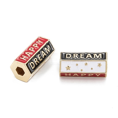 Real 18K Gold Plated Brass Tube Beads KK-A155-24G-E-1