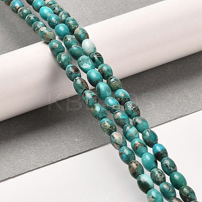 Synthetic Regalite/Imperial Jasper/Sea Sediment Jasper Beads Strands G-F765-J03-01-1