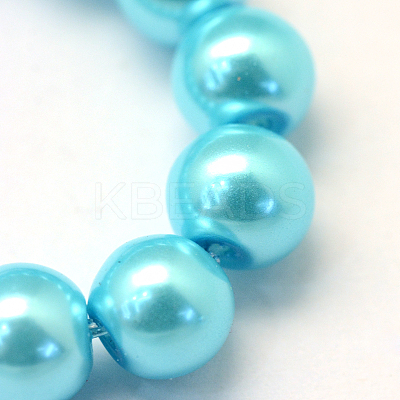 Baking Paint Glass Pearl Bead Strands HY-Q003-3mm-48-1