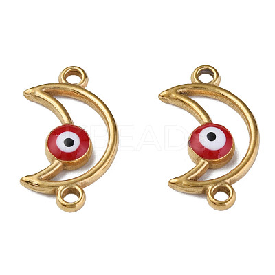 304 Stainless Steel Enamel Connector Charms STAS-N087-61-01G-1
