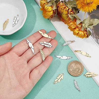 12Pcs 6 Style 201 Stainless Steel Links connectors STAS-DC0001-52-1
