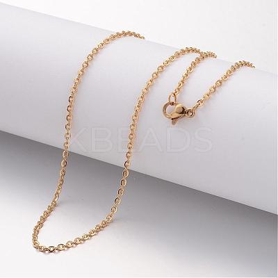 Ion Plating(IP) 304 Stainless Steel Necklace MAK-K004-20G-1
