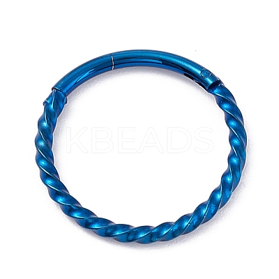 Twisted Ring Hoop Earrings for Girl Women STAS-D453-01A-04-1