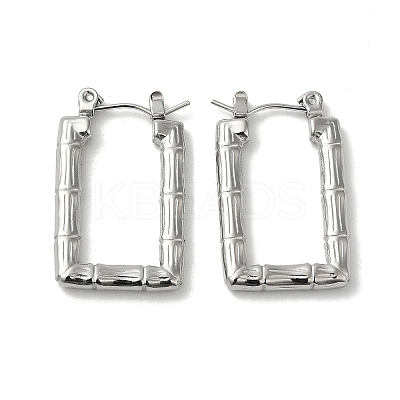 Non-Tarnish 304 Stainless Steel Hoop Earrings for Women EJEW-Z026-26P-1