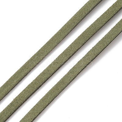 (Defective Closeout Sale: Bad Spool) Eco-Friendly Flat Faux Suede Cords LW-XCP0001-10-1