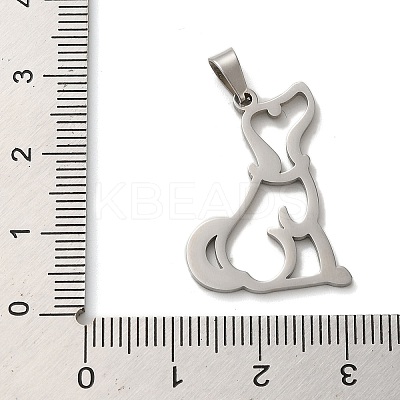 Non-Tarnish 304 Stainless Steel Pendants LS-STAS-O005-15P-1