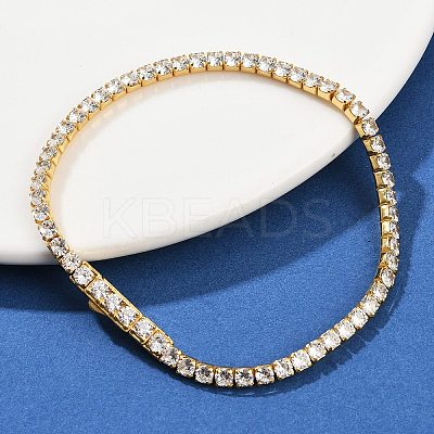 925 Sterling Silver Micro Pave Cubic Zirconia Tennis Bracelets for Women BJEW-C117-01B-G02-1