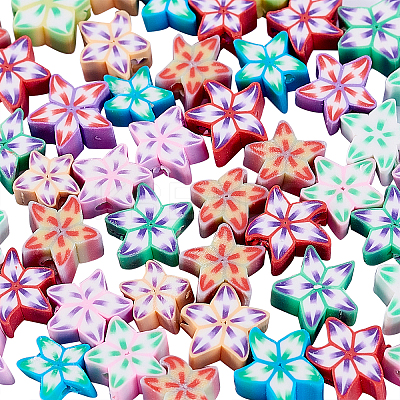 100Pcs Handmade Polymer Clay Beads CLAY-CJ0001-53-1