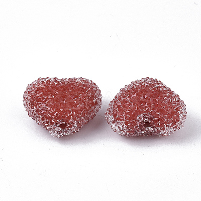 Resin Beads for Valentine's Day X-RESI-Q209-01-1
