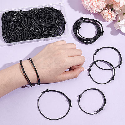 80Pcs Waxed Polyester Cord Bracelet Bracelet Makings AJEW-UN00015-1
