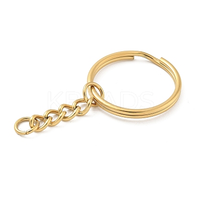 Ion Plating(IP) 304 Stainless Steel Split Key Rings KEYC-M035-01G-1