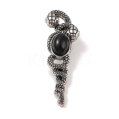 Natural Obsidian Pendants G-A224-03AS-02-1