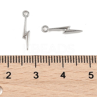 SHEGRACE Brass Lightning Bolt Charms XGR0168P-106P-1