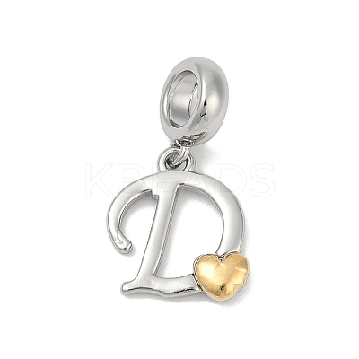 Brass European Dangle Charms LS-KK-Z097-01D-GP-1