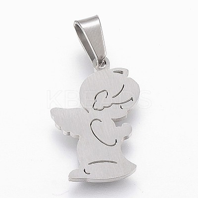 Tarnish Resistant 304 Stainless Steel Pendants X-STAS-F165-39P-1