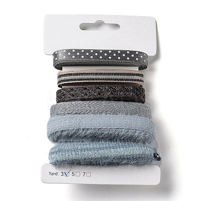 18 Yards 6 Styles Polyester Ribbon SRIB-C001-F05-1