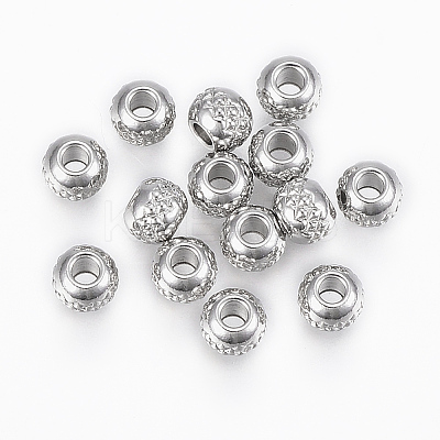 Tarnish Resistant 201 Stainless Steel Beads STAS-G154-37-6mm-1