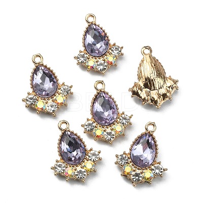 Glass Rhinestone Pendants FIND-TAC0017-07LG-04-1