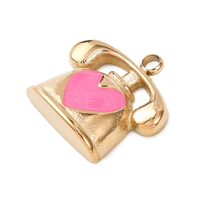 304 Stainless Steel Enamel Pendants LS-STAS-B112-01G-05-1