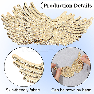 20Pcs Cloth Angel Wings AJEW-GF0012-62A-1