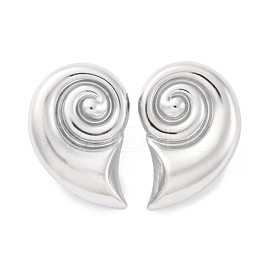304 Stainless Steel Stud Earrings for Women LS-EJEW-K306-06P-1