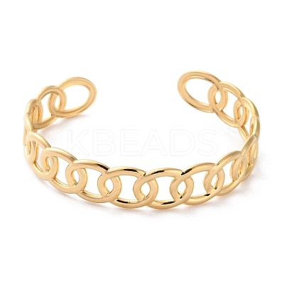 304 Stainless Steel Cuff Bangles for Women LS-BJEW-K263-05G-02-1