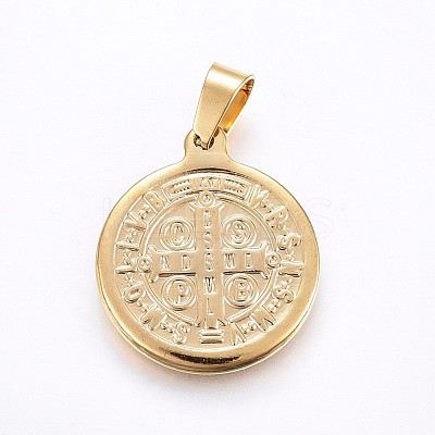 PVD Vacuum Plating 304 Stainless Steel Pendants STAS-H458-36G-B-1