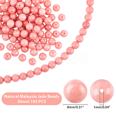 Natural Malaysia Jade Beads Strands G-AR0001-36-1