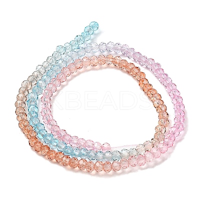 Transparent Painted Glass Beads Strands LS-DGLA-A034-T2mm-A19-1